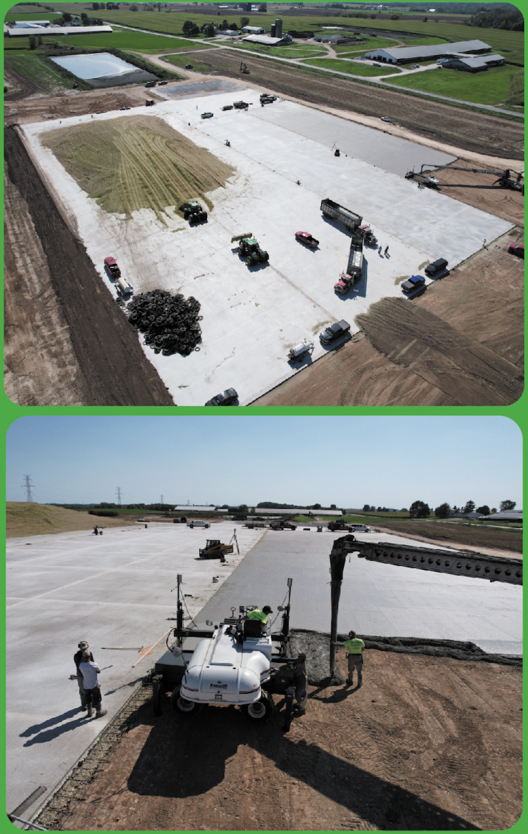 Blue Royal Dairy Farms Feed Storage Slab